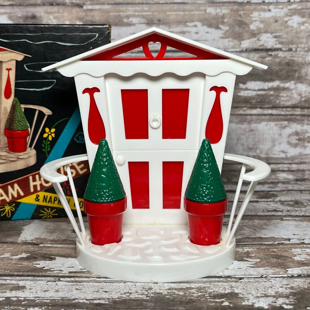 Vintage Mapco Dream House Shakers Napkin Holder Set MCM